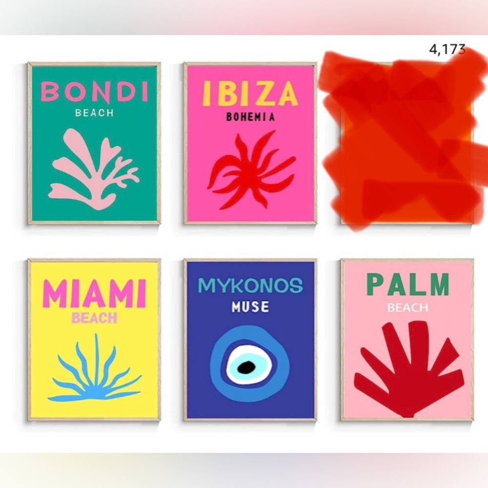 Preppy Wall Decor Aesthetic Trendy